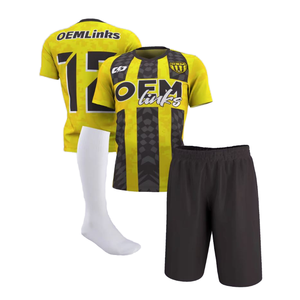 Pakaian Sepak Bola Tim Klub Dewasa Unisex Berkualitas Tinggi, Jahitan yang Diperkuat, Performa Tahan Lama, Bernapas, Cepat Kering - Product Image 2