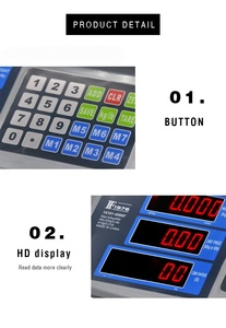 Veidt Weighing Commercial Electronic Pricing Scale Vegetable and Fruit Selling Watermelon Small Platform 14191-4066F Commercial - Product Image 4