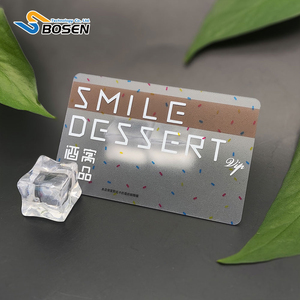 Plastic Printing <strong>Supplier</strong> Custom Gold Laser Holographic Transparent Clear PVC Business <strong>Card</strong> - Product Image 4