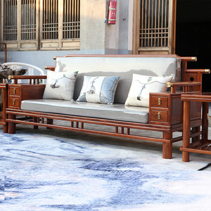 Poltrona Combinata <span class=keywords><strong>in</strong></span> Legno Massello Stile Cinese Moderno con <span class=keywords><strong>Testa</strong></span> di <span class=keywords><strong>Elefante</strong></span> per Conservazione e Divertimento nel Soggiorno - Product Image 3