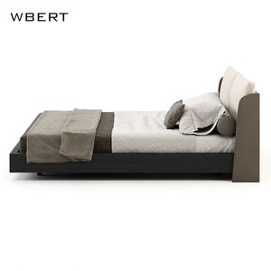 Wbert เตียงคู่ทำจากไม้เนื้อแข็งแบบอิตาลีสำหรับโรงแรมวิลล่าเฟอร์นิเจอร์ห้องนอนปรับแต่งได้ - Product Image 3