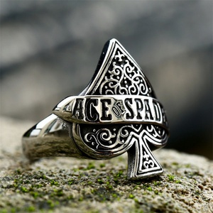 Nordic Vintage Hoop <b>Ring</b> Jewelry Stainless Steel Heart Finger <b>Rings</b> <b>Men</b> - Product Image 2