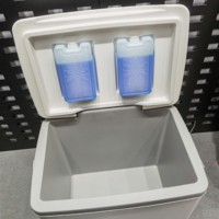 Boîte à lunch isotherme réutilisable bleue personnalisée avec logo pour le camping en extérieur, bloc de glace pour garder les aliments frais