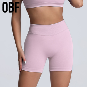 कस्टम लोगो त्वरित शुष्क निर्बाध फिटनेस डिपो, योग जिम, महिलाओं के लिए उच्च कमर शॉर्ट्स उठाने वाली स्पोर्ट्स कसरत बट - Product Image 3