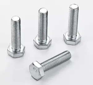 Diameter M3-M64 1/4''-2'' 55mm Fasteners Bolts Nuts Stainless Steel Round Head Nut Bolts Hot Sale Metal Galvanized Nut Bolt