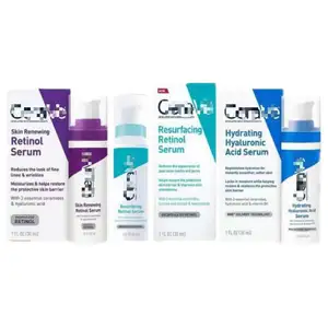 new CeraV Skin Renewing Retinol Resurfacing Hydrating Hyaluronic Acid Serum For Post-Acne Marks and Skin Texture Pore Refining