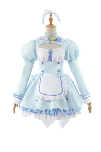 Disfraz de Anime <span class=keywords><strong>Nekopara</strong></span> Vanilla, Peluca de Cosplay, Vestido de Lolita, Azul, para Halloween, Fiesta, Actuación, Juego de Roles, Trajes para Fiesta de Navidad - Product Image 4