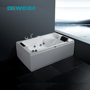Bañera de Hidromasaje Moderna y Práctica de Acrílico para 2 Personas, Interior/Exterior, con Aire y Burbujas, para Hotel o Villa - Product Image 1