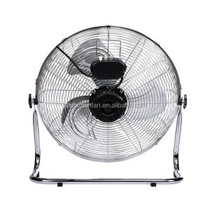 Ventilateur de sol en métal léger argenté pour usage domestique, commercial et industriel, ventilateur de sol pour hôtels, gain de place - Product Image 1
