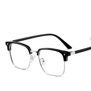 แว่นตาผู้ชายทรงสี่เหลี่ยมครึ่งกรอบ รุ่น H16178 เลนส์ป้องกันรังสียูวี AC P3 16178 ผลิตที่ไถโจว - Product Image 1