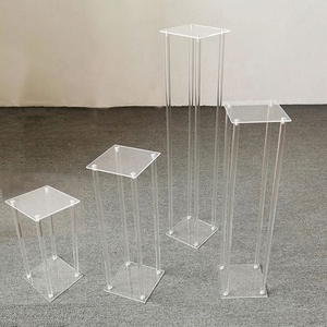 زينة للحفلات حامل زهور من الأكريليك مزهرية زهور لتزيين طاولات حفلات الزفاف - Product Image 6