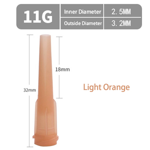 TT 10G 11G 13G tüm plastik tek kullanımlık dağıtım ucu eğik damla tutkal iğne dağıtım iğne şırınga - Product Image 3