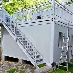 Prefab Huizen Moderne Luxe Villa Bangladesh 2 Verdiepingen Insukation Ons Normale Prefab Huizen Huis