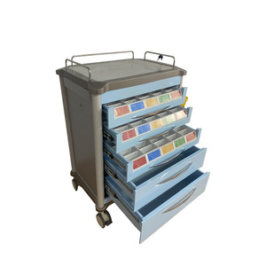 Chariot d'hôpital Yao Kang en ABS, 4 roulettes, multifonctionnel avec tiroirs pour usage médical - Product Image 4