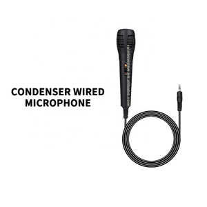 Microphones à condensateur de haute qualité, accessoires pour haut-parleurs, microphone filaire portable avec câble pour parler et chanter, vente en gros - Product Image 3