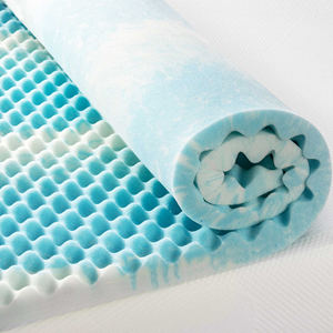 Colchón de espuma viscoelástica AeroBreeze, caja de huevos de Gel de 3 pulgadas, flujo de aire de refrigeración