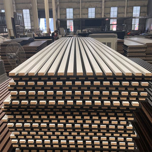 แผ่นผนังอะคูสติกไม้ Acupanel ลายร่องไม้โอ๊ค แผ่นวีเนียร์ไม้สำหรับผนัง - Product Image 3