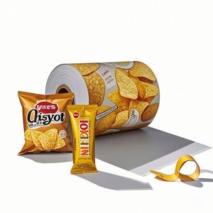 Custom Printed Ice Cream Popsicle Opaque Packaging Film Roll Aluminum Foil Laminated Plastic <b>Bag</b> Packaging Roll - Product Image 1