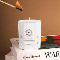 Mescente Luxe Reliëf Mat Zwarte Kaarspotjes Met Deksels Doos En Logo Print Cadeauset