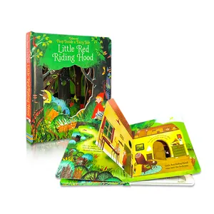 Juguetes de educación temprana 3D niños libro ilustradores libros impresión Pop up historia levantar la solapa libros para niños