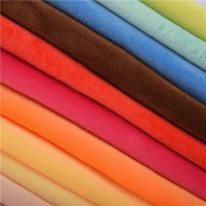Prix de gros 200Gsm Velboa, 92% Polyester 8% Spandex brillant Super doux cristal velours polaire tissu pour jouets en peluche/ - Product Image 6