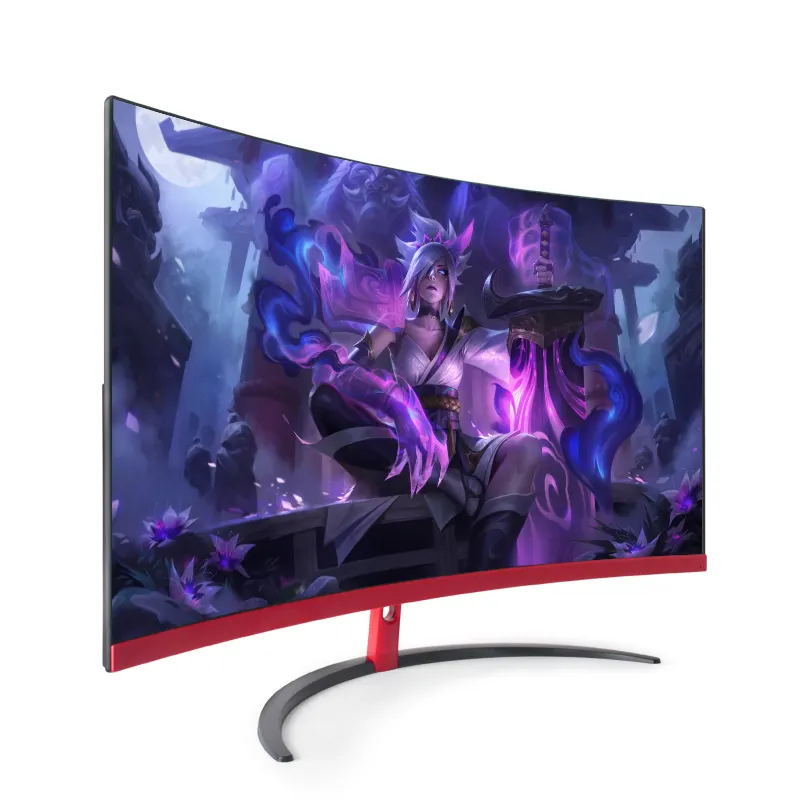 144Hz Gaming Monitor 1080P 1k 2k 4k FHD IPS Curvo display Lcd 1ms 2ms 4ms 27 Pollici monitor del pc