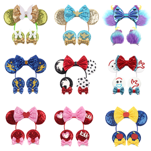 Diadema Infantil con Orejas de Ratón de Lentejuelas Brillantes de Plástico Animal <span class=keywords><strong>Paradise</strong></span> 2026 con Lazo Personalizado, Accesorio para el Cabello - Product Image 1