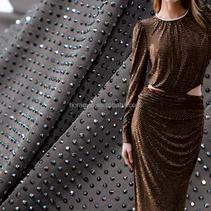 F003 siyah 3mm aralığı Rhinestones kumaş düzeltme yumuşak 4 yönlü streç kristaller Rhinestones aplike kumaş takım elbise için