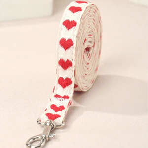 Guinzaglio per Cani con Stampa a Cuori in Poliestere, Carino Guinzaglio da Passeggio per Cani Piccoli e Medi, Regalo di San Valentino - Product Image 5