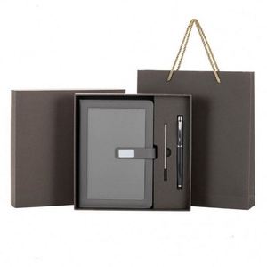 Wholesale Promotional Luxury Notebook <b>Journal</b> for Gift Custom Luxury Diary Blue PU Leather Notepad Corporate Gift Set With Pen - Product Image 4