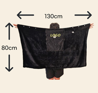 Couverture chauffante portable à marque privée avec prise USB, se transforme en oreiller pour un confort intérieur et extérieur