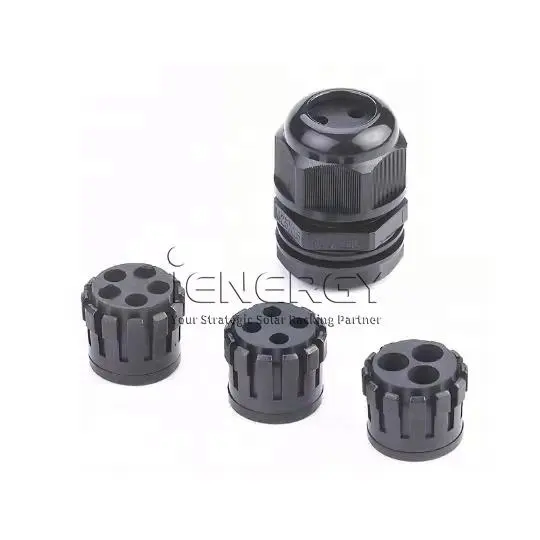 Plastic M20 M25 M32 Flat Insert Multi-hole Nylon Cable Gland For Flat Cable