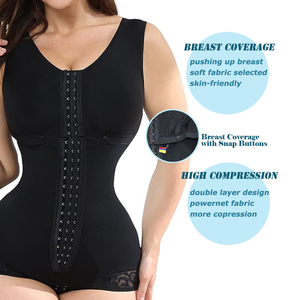Logotipo personalizado Faha Para Mujer Reductoras Y Moldeadoras Prendas de compresión para Mujeres <span class=keywords><strong>Fajas</strong></span> moldeadoras posparto Corsé colombiano - Product Image 4