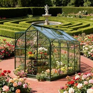 <span class=keywords><strong>Serre</strong></span> <span class=keywords><strong>de</strong></span> <span class=keywords><strong>jardin</strong></span> en métal Premium 4FTX6FT étanche facilement assemblé Style moderne écologique pour la croissance des plantes hydroponique - Product Image 6