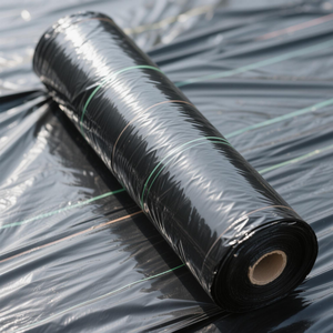 Malla de Control de Malezas, Cubierta de Suelo de Polietileno, Anti-UV, Negra y Plateada, para Jardinería y Agricultura, Procesamiento Moldeado Personalizado - Product Image 3