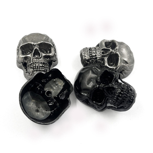 Tachuelas de calavera de aleación gótica, remaches <span class=keywords><strong>Punk</strong></span> para manualidades de cuero DIY, cartera, botón de punta, Jeans, <span class=keywords><strong>Metal</strong></span> con técnicas de chapado - Product Image 1