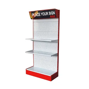 High quality hardware product display racks tool display stand rack shelves for sale Pegboard Display Rack
