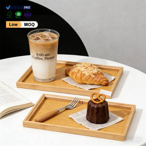 ถาดไม้ไผ่ทรงสี่เหลี่ยมแบบขายส่ง มีสินค้าในสต็อก ปรับแต่งได้ ซ้อนกันได้ จานตื้น สำหรับใช้ในบ้าน ห้องครัว <span class=keywords><strong>โรงแรม</strong></span> งานแต่งงาน และงานเลี้ยง - Product Image 3