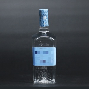 En gros nouveau design personnalisé bouteille en verre de spiritueux 750ml <span class=keywords><strong>Gin</strong></span> vodka/whiskry/rhum bouteille de vin avec bouchon à vis - Product Image 3
