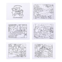 Livre de coloriage personnalisé format A7 pour enfants, livre de dessin Kawaii mignon et relaxant pour soulager l'anxiété, fournitures artistiques et papeterie