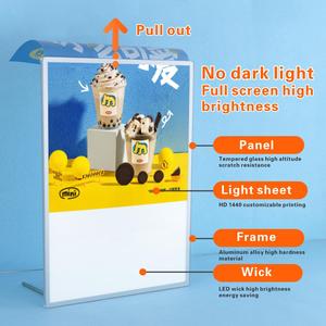 กล่องไฟแสดงโปสเตอร์ภาพยนตร์หลายขนาดกล่องไฟ <span class=keywords><strong>KFC</strong></span> - Product Image 4