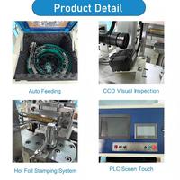 Neue LC TC-RD3 Vollautomatische Pneumatische Buchstabenrad-Heißprägemaschine mit Vibrationsförderer 15 Stück/Min für Hohe Effizienz