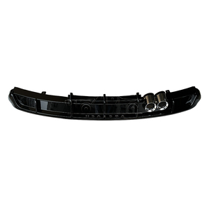 Accesorios de decoración de coche, alerón difusor trasero de fibra de carbono de plástico con 2 tubos de escape para VW <span class=keywords><strong>Polo</strong></span> 2002-2009 - Product Image 2