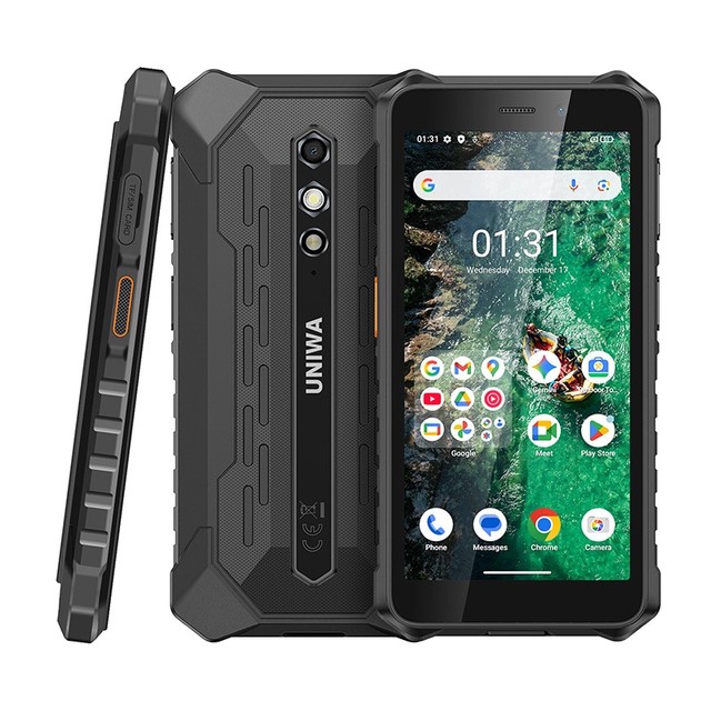 5.45 Inch Android 15 IP68 IP69K 4GB+64GB NFC Compact UNIWA VD3127 Rugged Phone
