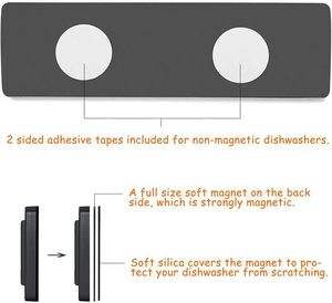 Imán para lavavajillas, señal limpia y sucia, imán fuerte que no raya - Product Image 2