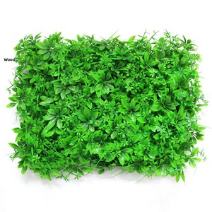 Mur végétal artificiel en plastique, décoration de plantes vertes, fleurs pour salon, balcon, choix premium, Junbo Flower Industry - Product Image 1