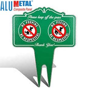 9X12แนวตั้งส่วนบุคคลที่กำหนดเองสีขาว007อลูมิเนียม Alucobond ป้ายโลหะที่มีชื่อของคุณ - Product Image 4