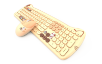 GEEZER usine de gros clavier et souris sans fil chat mignon pour envoyer filles et cadeau d'anniversaire