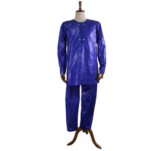 H & D Africa Bazin Rich, vêtements africains imprimés, hauts et pantalons, style Dashiki africain intense, robe longue pour hommes - Product Image 4