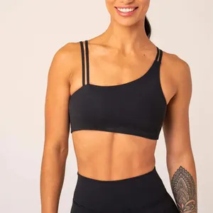 Custom Logo Buttery Soft Sport Wear Backless Sports Bra Gym Tights Workout Sports Bra For Woman